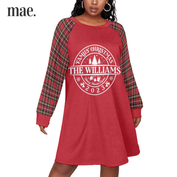 2023 Customized Name Plus Size Womens Holiday Pajamas