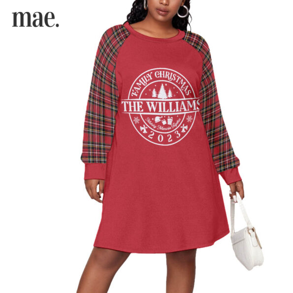 2023 Customized Name Plus Size Womens Holiday Pajamas