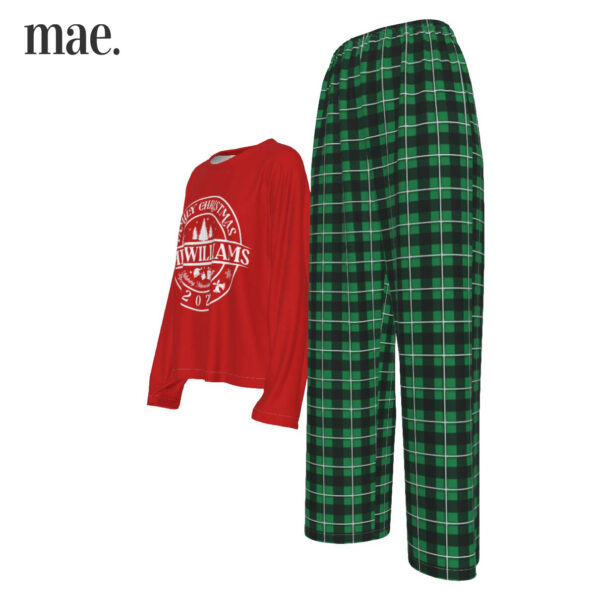 2023 Christmas Buffalo Check Women's Christmas Pajamas