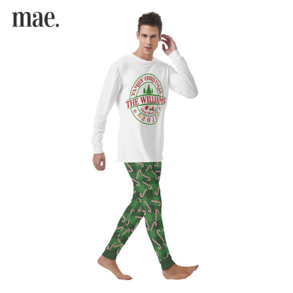 2023 Mens Christmas Pajamas Set With Personalized Family Name