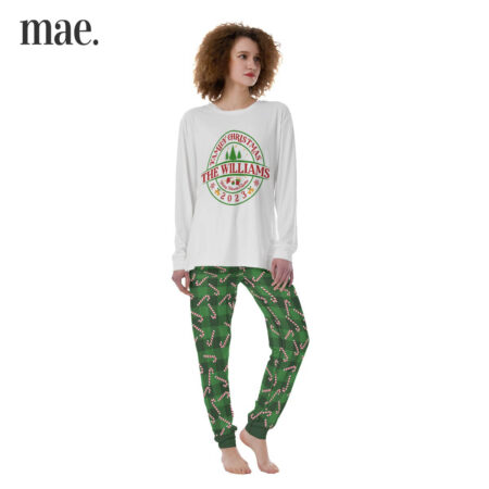 2023 Women's Family Christmas Pajamas With Personalized Text