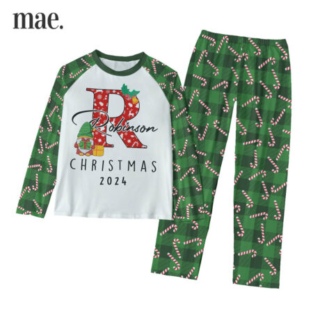 Personalized Gnomes Christmas 2024 Matching Family Pajamas