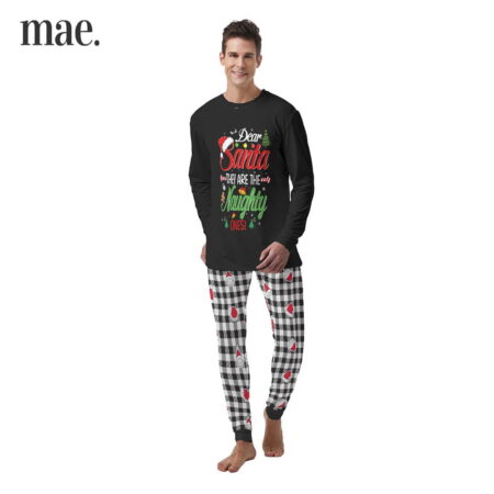 They Are The Naughty Ones Funny Men's Christmas Pajamas