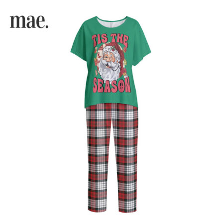 Tis The Season Santa Christmas Nightwear Womens