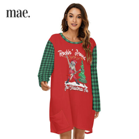 Unique Santa Rockin Women's Christmas Dress