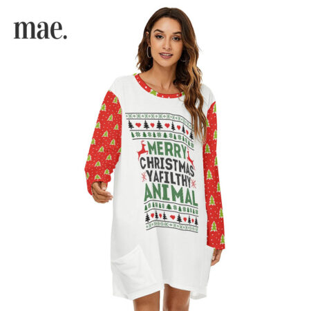 Xmas Funny Quote Women's Christmas Dress