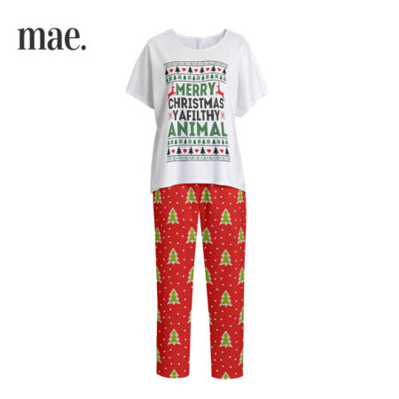 Ya Filthy Animal Womens Xmas Pajamas