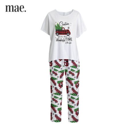 Wonderful Tree Truck Christmas Pajamas For Women