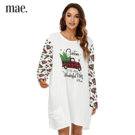 Wonderful Tree Truck Women's Christmas Dress