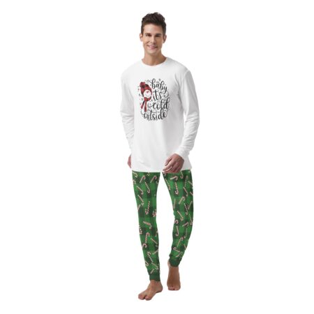 Baby It's Cold Outside Mens Pajama Set Christmas