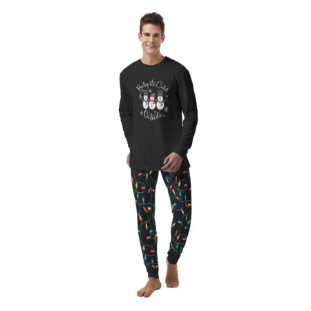 Baby It's Cold Outside Snowman Mens Christmas Pj