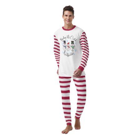 Baby It's Cold Outside Snowman Mens Christmas Sleepwear