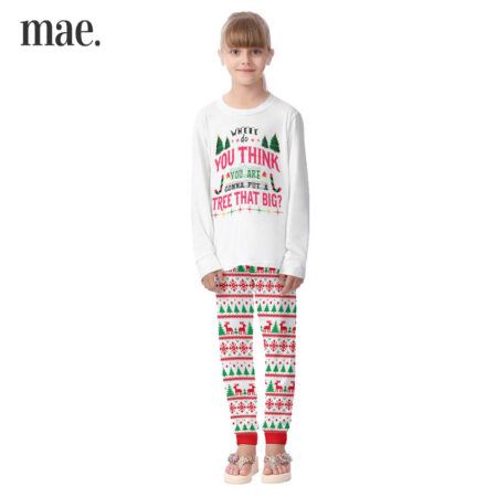 Big Tree Kid's Matching Christmas Pajamas For The Whole Family