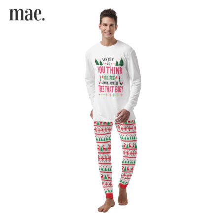 Big Tree Men's Matching Christmas Pajamas For The Whole Family