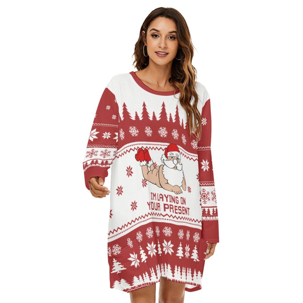 Santa Christmas Women's Loose Dress