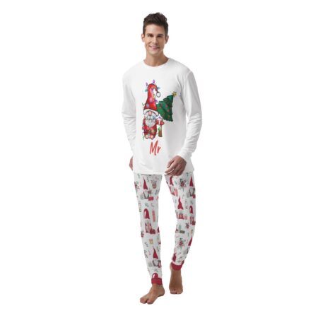 Mr Mrs Gnomes Couple Matching Men Christmas Pajamas