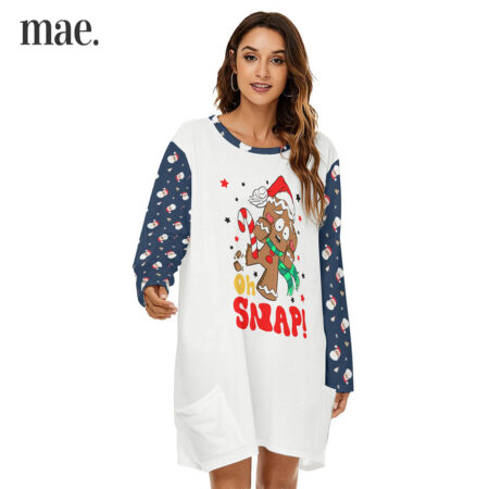 Oh Snap Gingerbread Womens Christmas Dress