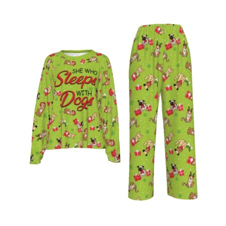 She Who Sleeps With Dog Casual Pajamas