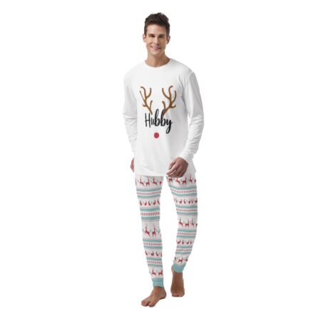 Wifey Hubby Christmas Couple Pajamas For Him