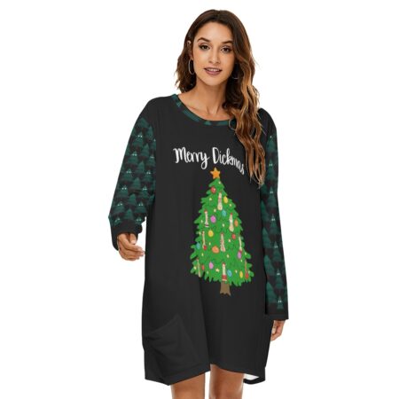 Women's Christmas Pajamas Saying Merry Xmas For Adults