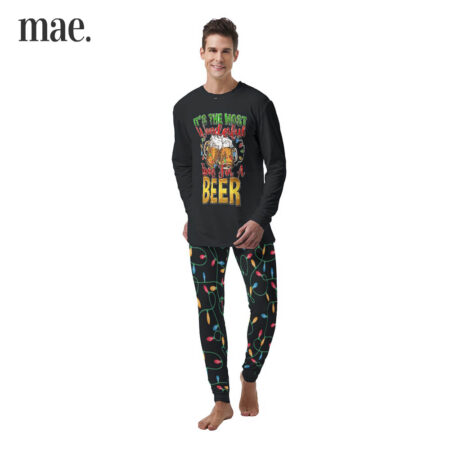 Wonderful Time For Beer Mens Christmas Sleepwear