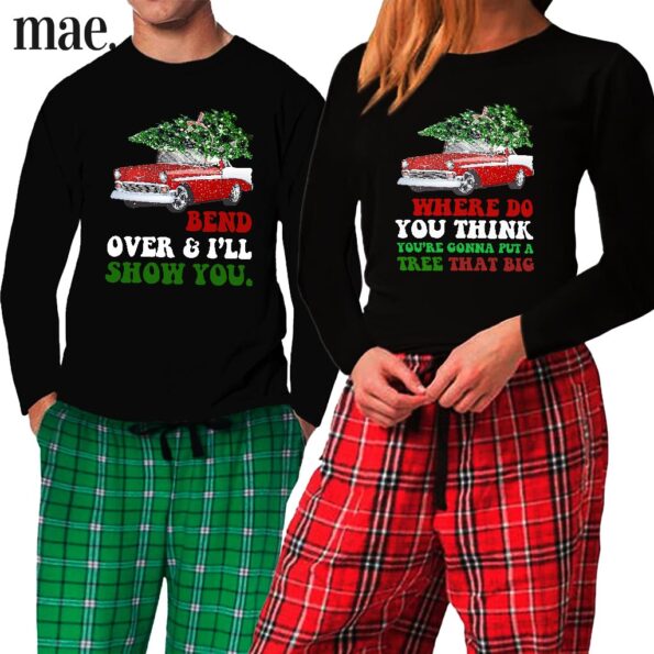 Bend Over Matching Plaid Pajamas For Him