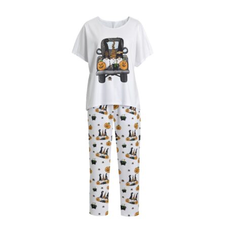 Gnome Truck Halloween Sleepwear For Women