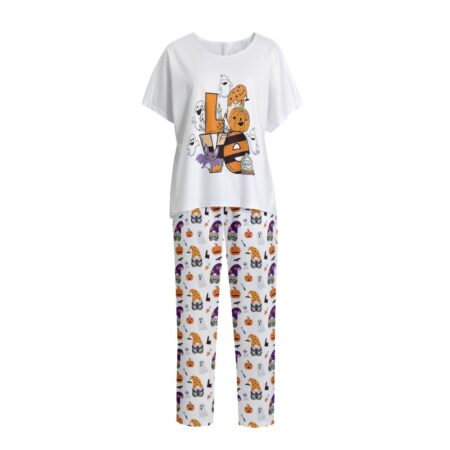 Love Gnome Halloween Pajama Set For Women