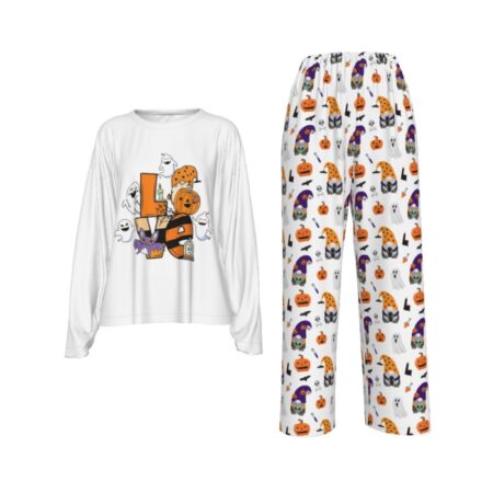 Love Gnome Halloween Pajamas Womens