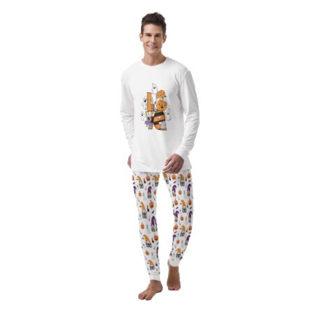 Love Gnome Mens Halloween Pajama Set