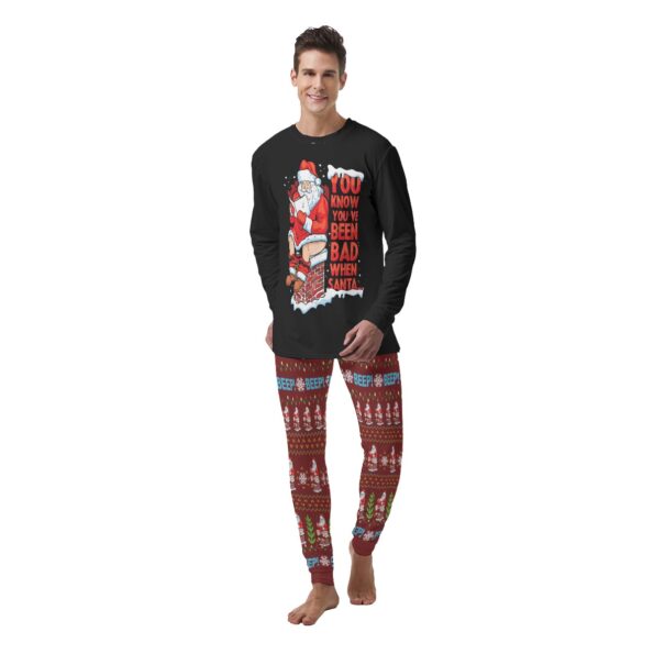 Bad Santa Mens Pajama Set Christmas