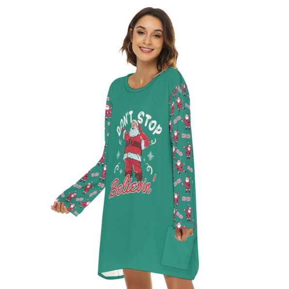 Believin Santa Womens Matching Christmas Dress