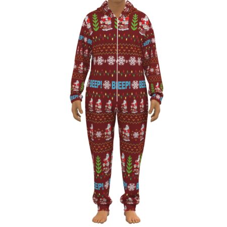 Chimney Santa Red Christmas Unisex Onesie