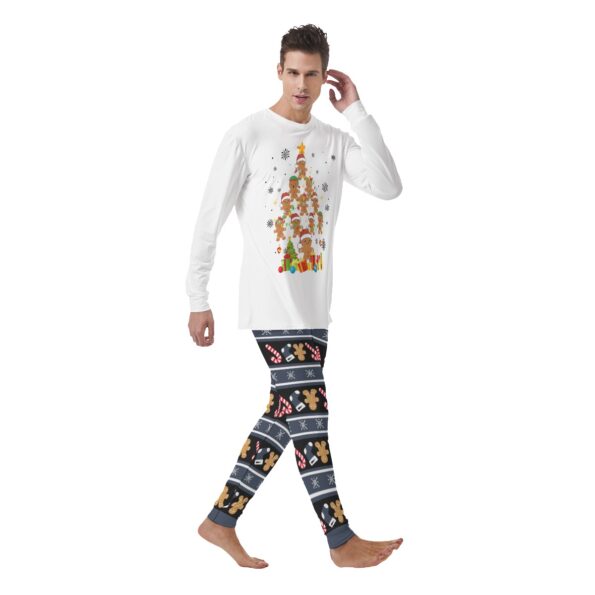 Christmas Gingerbread Tree Family Pajamas For Men