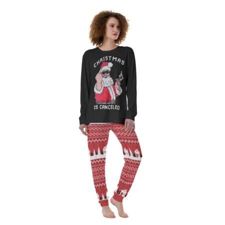 Christmas Is Cancelled Naughty Women's Pajamas