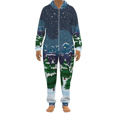 Christmas Scene Matching Unisex Onesie