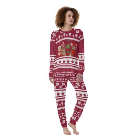 Coffee Womens Christmas Gnome Pajamas