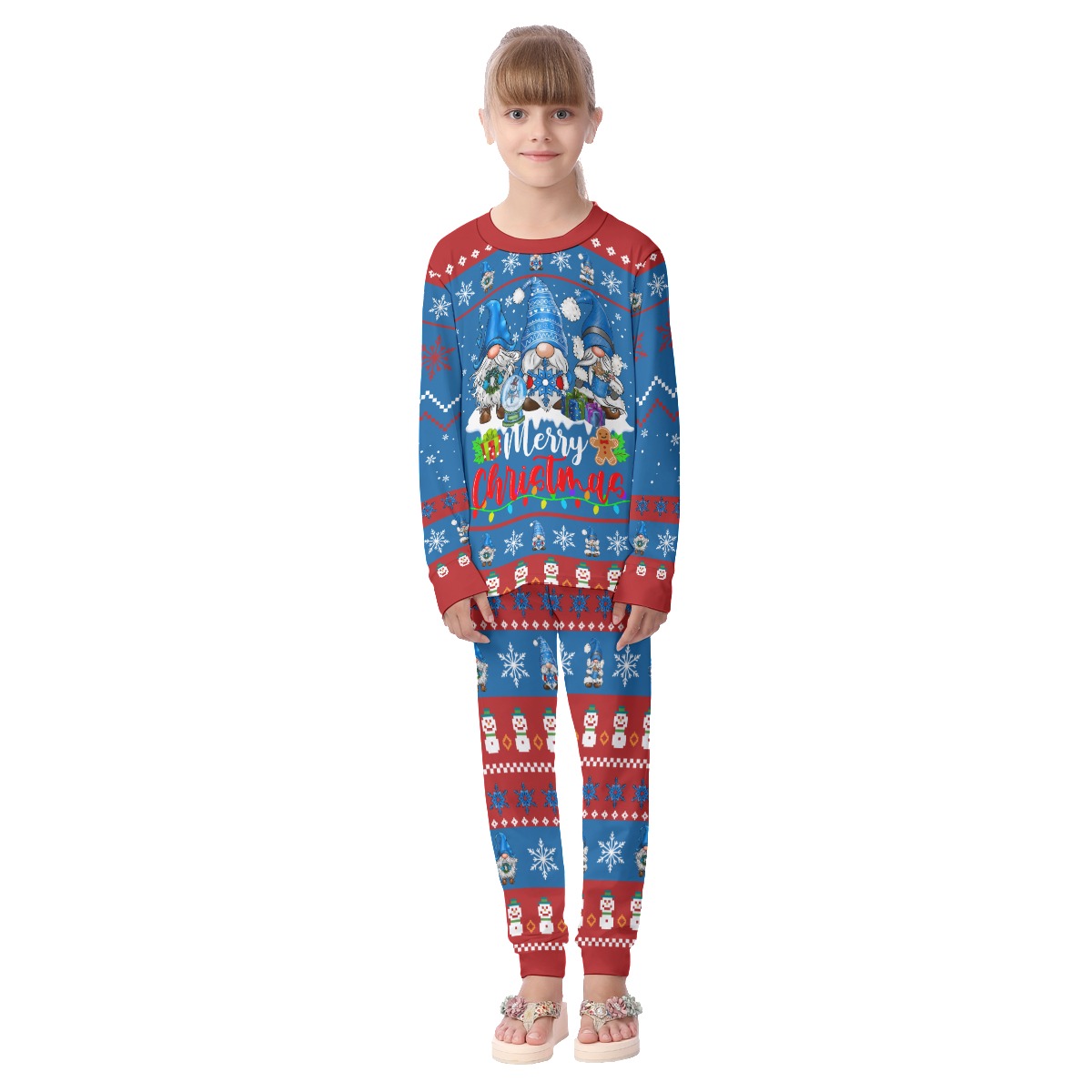 Family Christmas Gnome Pajamas For Kids - Mae Pajamas