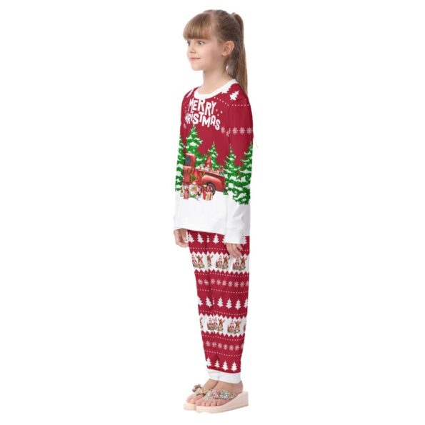 Family Christmas Pajamas For Kids Gnome With Red Truck