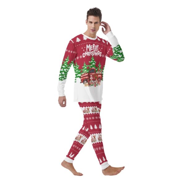 Family Christmas Pajamas For Men Gnome With Red Truck