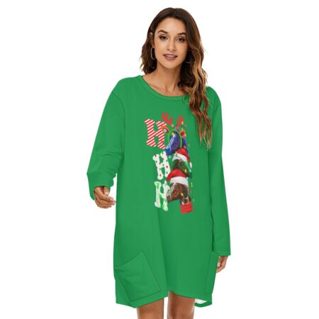 Ho Ho Ho Horse Christmas Dress Womens