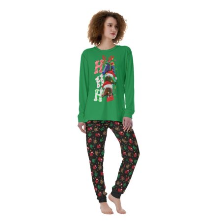 Ho Ho Ho Horse Womens Matching Christmas Pajamas