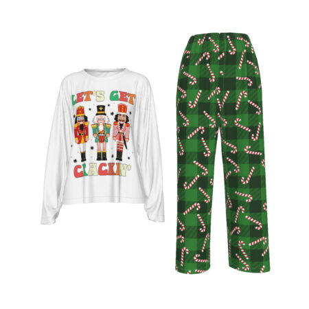 Let Get Crackin Nutcracker Christmas Pj Sets Womens