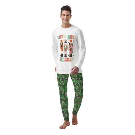 Let Get Crackin Nutcracker Men Family Pajamas