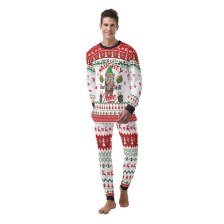 Naughty But Nice Men Family Pajamas