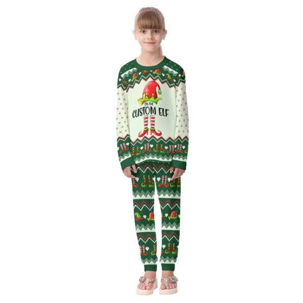 Personalized ELF Family Christmas Pajamas For Kids