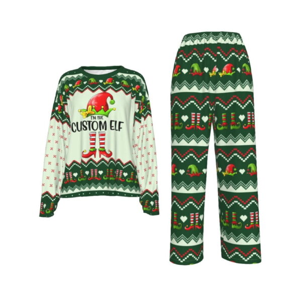 Personalized ELF Funny Womens Christmas Pajamas