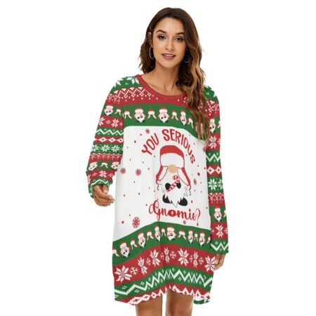 You Serious Gnome Women Christmas Dress