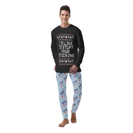 Your Stocking Mens Pajama Set Christmas Couple Pjs