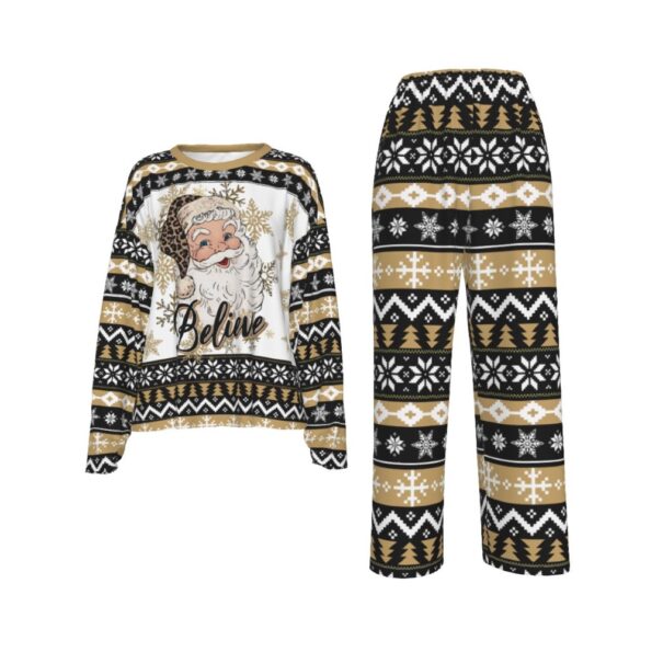 Believe Santa Matching Womens Christmas Jammies